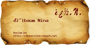 Ölbaum Nina névjegykártya